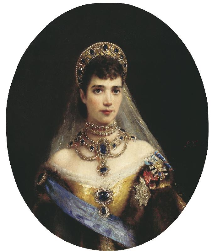 Konstantin Makovsky Portrait of Maria Fyodorovna France oil painting art